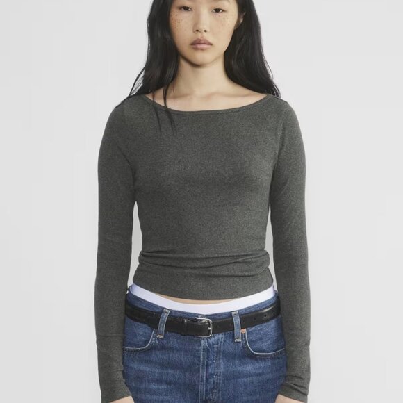 Aritzia TNA HomeStretch™ Boatneck Longsleeve - Picture 1 of 7